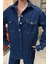 Gömlek ve Palazzo Pantolon Klasik Denim Takım 10070 4