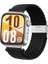 Huawei Watch Fit 3 / Fit 4 / Fit 4 Pro Uyumlu Metal Clips Kumaş Örgü Akıllı Saat Kordon 1