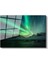 Aurora Borealis - Karlı Dağlar Üzerinde Işık Şöleni Cam Tablo 2