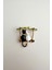 Mineli Ikili Kedi Broş (En:5 cm Boy:5 Cm) 4
