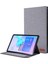 Kumaş Dokulu Kart Yuvaları Stand Deri Kılıf Samsung Galaxy Tab S6 SM-T860/T865-GRI (Yurt Dışından) 1