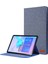 Kumaş Dokulu Kart Yuvaları Stand Deri Kılıf Samsung Galaxy Tab S6 SM-T860/T865-MAVI (Yurt Dışından) 1