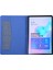 Kumaş Dokulu Kart Yuvaları Stand Deri Kılıf Samsung Galaxy Tab S6 SM-T860/T865-MAVI (Yurt Dışından) 4