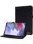 Samsung Galaxy Tab A8 10.5 (2021) Için Kumaş Doku Pu Deri Tablet Kılıfı Katlanır Stand Folio Koruyucu Kapak Kart Yuvaları Ile-Siyah (Yurt Dışından) 1