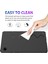 Samsung Galaxy Tab A9 Kapak Sıvı Silikon Kılıf Mikrofiber Astarlı-Siyah (Yurt Dışından) 4