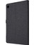 Kart Yuvaları Tasarım Kumaş Doku Pu Deri Katlanır Folio Stand Kılıfı Realme Pad 10.4 Inç-Siyah (Yurt Dışından) 4