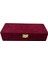 Bordo Keten Kapaklı Sergileme Kutusu, 25X10 Cm, Şık ve Kullanışlı Tasarım 2