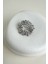 Gümüş Rengi Yusufçuk Detay Taşlı Çelenk Broş (4cm) 3