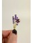 Uğur Böceği Detay Lavanta Çiçeği Broş (5cm) 1