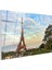 Eyfel Kulesi - Bulutlu Gökyüzü Perspektifi Cam Tablo 3