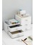 Beyaz Çok Katlı Çok Amaçlı Çekmeceli Makyaj Organizeri 2