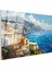 Positano Tepeleri - Renkli Italyan Sahili Cam Tablo 3