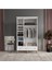 Soho 3 Kapaklı Beyaz Gardırop Tamamı Mdf 3