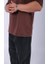 Unisex %100 Pamuk Oversize Düz T-Shirt Kahve 4
