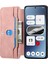 Caseneo For Nothing PHONE(2A)KILIF Çapraz Doku Deri Çıkarılabilir Manyetik Telefon Kılıfı-Pembe (Yurt Dışından) 2