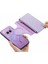 Caseneo For Nothing PHONE(2A)KILIF Çapraz Doku Deri Çıkarılabilir Manyetik Telefon Kılıfı-Mor (Yurt Dışından) 4