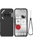 Hiçbir Şey Için Telefon (2A) El Kayışlı Kılıf Yumuşak Astarlı Sıvı Silikon Telefon Kılıfı-Siyah (Yurt Dışından) 1