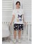 I Love Kuromi Baskılı Kısa Kollu Şort Pijama Takımı 5