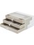 Şeffaf 3 Çekmeceli Takı ve Mücevher Organizer, Düzenleyici 13X23X10 cm 1