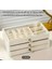Şeffaf 3 Çekmeceli Takı ve Mücevher Organizer, Düzenleyici 13X23X10 cm 2