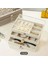 Şeffaf 3 Çekmeceli Takı ve Mücevher Organizer, Düzenleyici 13X23X10 cm 3