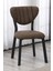 Elma Modeli Kare Mutfak Masa Sandalye Takımı, 4 Sandalye 1 Sabit Beyaz Masa 70X70 Cm, Keten Kumaş 2