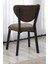 Elma Modeli Kare Mutfak Masa Sandalye Takımı, 4 Sandalye 1 Sabit Beyaz Masa 70X70 Cm, Keten Kumaş 4
