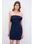 Straplez Mini Elbise Lacivert 12444852000 2
