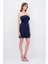 Straplez Mini Elbise Lacivert 12444852000 4