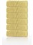 6'lı Sarı Greek Beyaz Banyo Havlusu - 70X140CM, 490GR, %100PAMUK, Spa ve Otel Havlusu 2