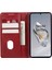Oneplus 12R 5g/ace 3 5g Kılıf Pu Deri Dana Dokusu Iş Stili Manyetik Kart Yuvası Telefon Kılıfı-Kırmızı (Yurt Dışından) 4