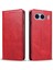 Oneplus Nord 4 Kılıf Cüzdan Deri Folio Telefon Kılıfı Manyetik Emilim Dana Dokusu-Kırmızı (Yurt Dışından) 1