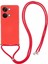 Oneplus Ace 2V/NORD 3 5g Kılıf Tpu Fiber Astarlı Koruyucu Telefon Kılıfı Uzun Askılı-Kırmızı (Yurt Dışından) 1