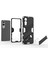 Oneplus Nord Ce4 Lite 5g/oppo K12X 5g (Çin) Kılıf Kickstand Hibrit Sert Pc Yumuşak Tpu Telefon Kılıfı-Siyah (Yurt Dışından) 4