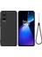Oppo K12X 5g (Çin)/oneplus Nord Ce4 Lite 5g Kılıf Sıvı Silikon Düşmeye Karşı Dayanıklı Telefon Kılıfı El Kayışı Ile-Siyah (Yurt Dışından) 1