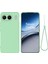 Oneplus Nord 4 Kılıf Sıvı Silikon Çizilmez Telefon Kılıfı El Kayışı Ile-Yeşil (Yurt Dışından) 1
