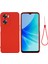 Oneplus Nord N20 Se 4g Kılıf Çizilmez Sıvı Silikon Telefon Kılıfı El Kayışı Ile-Kırmızı (Yurt Dışından) 1