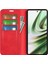 Oneplus Nord Ce 3 Lite 5g/nord N30 5g Manyetik Otomatik Kapanan Cilt Dokunma Hissi Standı Cüzdan Deri Telefon Kılıfı-Kırmızı (Yurt Dışından) 3