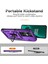 Oneplus Nord Ce3 5g Kılıf Halka Kickstand Pc + Tpu Telefon Koruyucu Sürgülü Kamera Kapağı-Mor (Yurt Dışından) 2