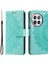 Oneplus 12 5g Manyetik Telefon Kılıfı Mandala Çiçek Baskılı Pu Deri + Tpu Kapak-Yeşil (Yurt Dışından) 1