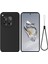 Oneplus 12 5g Sıvı Silikon Telefon Kılıfı Yumuşak Çizilmez Astarlı-Siyah (Yurt Dışından) 1