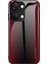 Oneplus Nord 3 5g/ace 2V Karbon Fiber Dokulu Çizilmez Kapak Temperli Cam Arka Yumuşak Çerçeve Telefon Kılıfı-Kırmızı (Yurt Dışından) 1