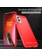 1.8mm Hava Yastığı Tpu Kılıf Fırçalanmış Yüzey Karbon Fiber Doku Telefon Kılıfı Isı Dağıtma Tasarımı ile Oneplus Nord 2 5g-Kırmızı (Yurt Dışından) 5