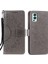 Oneplus Nord 2 5g-Gri Için Pu Deri Baskılı Mandala Desenli Cüzdan Standı Kılıf Kayışlı (Yurt Dışından) 1