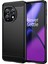 Oneplus 11 5g Çizilmez Tpu Kapak Fırçalanmış Karbon Fiber Doku Telefon Kılıfı-Siyah (Yurt Dışından) 1