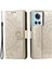 Oneplus 10R 5g/ace 5g Çizilmez Stand Kılıfı Mandala Çiçek Desenli Baskılı Pu Deri Cüzdan Flip Kılıf Bilek Kayışı Ile-Altın (Yurt Dışından) 1