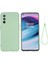Yumuşak Sıvı Silikon Ince Hafif Darbeye Dayanıklı Koruyucu Kılıf Oneplus Nord Ce 5g-Yeşil Için Kayışlı (Yurt Dışından) 1