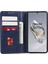 Oneplus Nord Ce4 5g Kılıf Pu Deri Cüzdan Kılıfı Dana Doku Telefon Kabuğu Manyetik Tokalı-Mavi (Yurt Dışından) 4