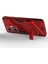 Oneplus Nord Ce3 5g Için Pc+Tpu Darbeye Dayanıklı Kılıf, Kickstand Zırhlı Telefon Kılıfı-Kırmızı (Yurt Dışından) 3