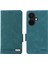 Oneplus Nord Ce3 5g Donanım Dekor Telefon Kılıfı Pu Deri Cüzdan Standı Düşmeye Lı Kapak-Mavi (Yurt Dışından) 1